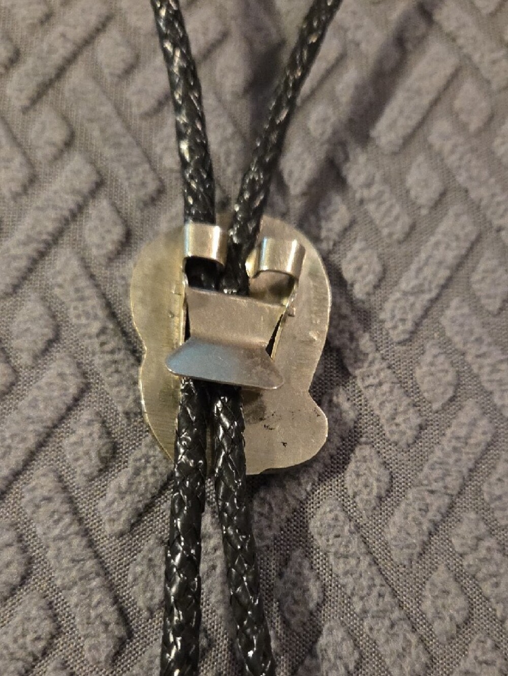 Turquoise and Coral Western Bolo Tie - Picture 3 of 4
